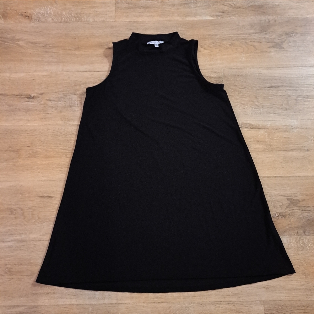 Annalee + Hope Black Sleeveless Tunic Top Women's Size Medium